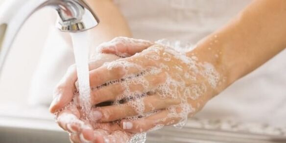parazitleri önlemek için el yıkama